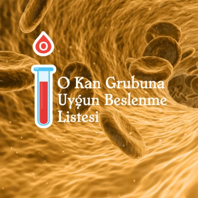 0 kan grubu için önerilen beslenme listesi