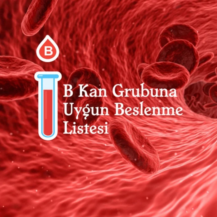 B kan grubu için önerilen beslenme listesi